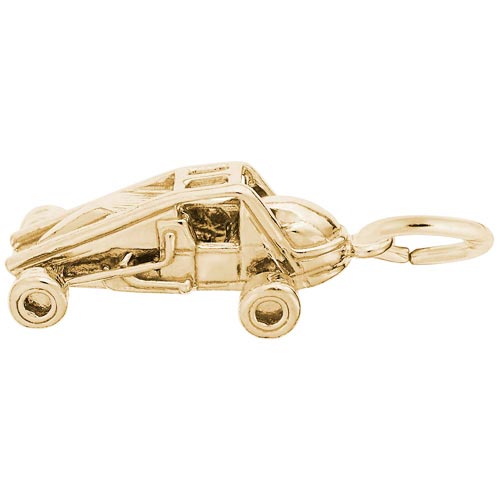 14K Gold Non-Winged Sprint Car Charm by Rembrandt Charms