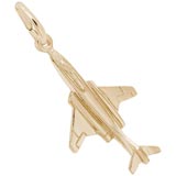 Gold Plate F 101 Jet Plain Charm by Rembrandt Charms