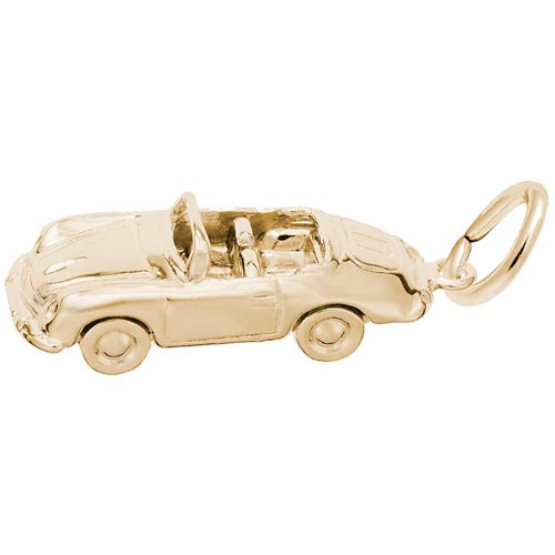 Gold Plated Speedster Car Charm by Rembrandt Charms Gold Plated Speedster Car Charm by Rembrandt Charms