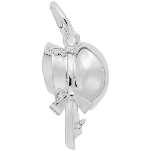 14K White Gold Colonial Bonnet Charm by Rembrandt Charms 14K White Gold Colonial Bonnet Charm by Rembrandt Charms