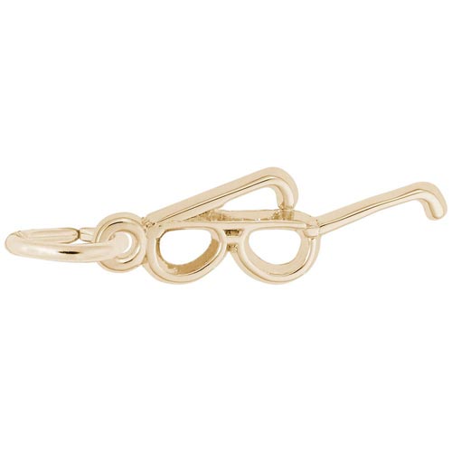 14k Gold Glasses Charm by Rembrandt Charms