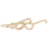 10K Gold Glasses Charm by Rembrandt Charms