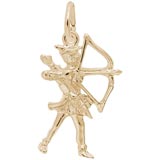 Gold Plate Archer Charm by Rembrandt Charms