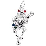Sterling Silver Musical Frog Charm by Rembrandt Charms