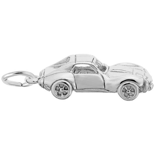 14k White Gold Sports Car Charm by Rembrandt Charms 14k White Gold Sports Car Charm by Rembrandt Charms