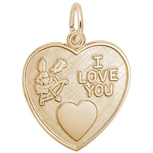 14K Gold I Love You Heart Charm by Rembrandt Charms 14K Gold I Love You Heart Charm by Rembrandt Charms