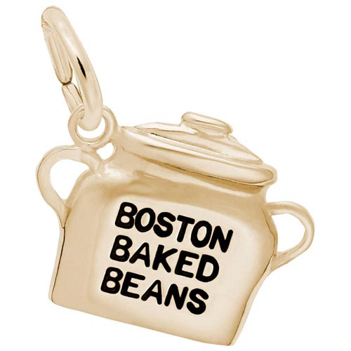 10K Gold Boston Baked Beans Charm by Rembrandt Charms