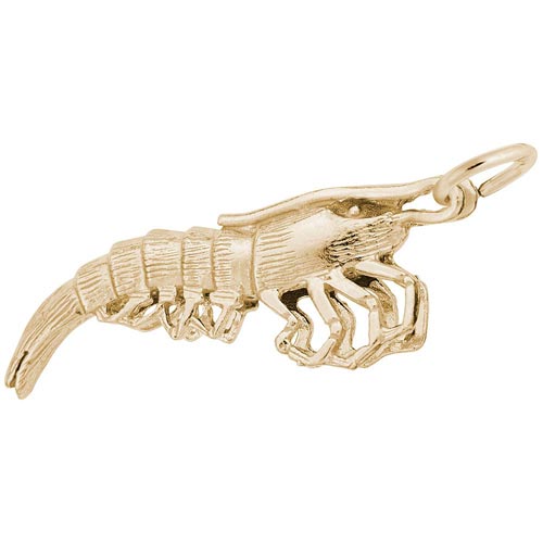 14K Gold Shrimp Charm by Rembrandt Charms