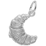 14K White Gold Croissant Charm by Rembrandt Charms