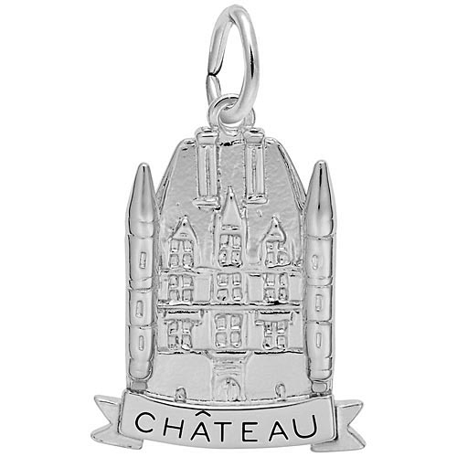 14K White Gold Chateau Charm by Rembrandt Charms 14K White Gold Chateau Charm by Rembrandt Charms