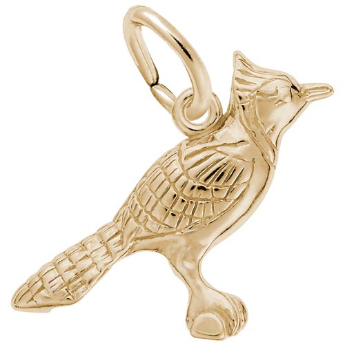 14k Gold Blue Jay Charm by Rembrandt Charms 14k Gold Blue Jay Charm by Rembrandt Charms