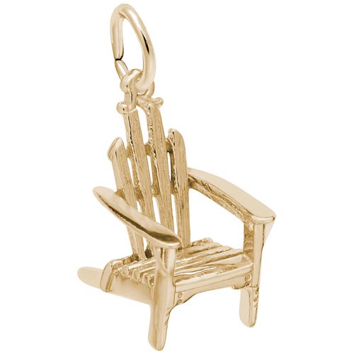 14k Gold Adirondack Chair Charm by Rembrandt Charms 14k Gold Adirondack Chair Charm by Rembrandt Charms