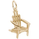 14k Gold Adirondack Chair Charm by Rembrandt Charms