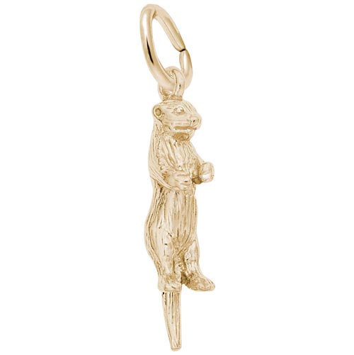 14K Gold Sea Otter Accent Charm by Rembrandt Charms