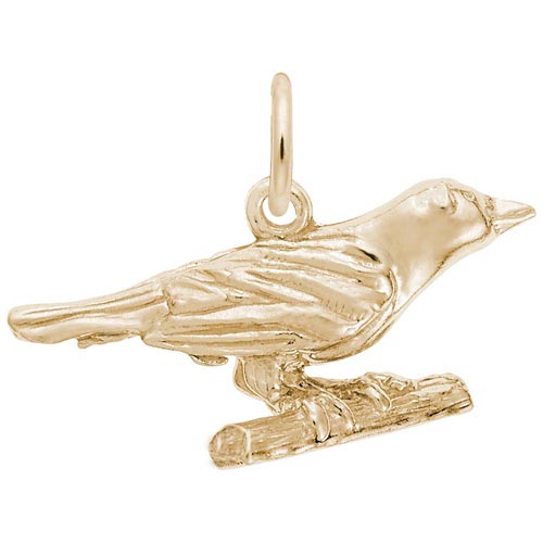14K Gold Oriole Bird Charm by Rembrandt Charms