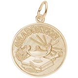 Gold Plated Graduation Charm by Rembrandt Charms