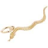 Gold Plate Snake Charm by Rembrandt Charms