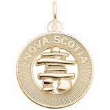 10K Gold Nova Scotia Inukshuk Ring Charm by Rembrandt Charms