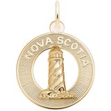 10K Gold Nova Scotia Lighthouse Charm by Rembrandt Charms
