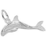 14K White Gold Whale Charm by Rembrandt Charms