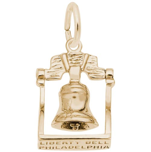 14K Gold Liberty Bell Charm by Rembrandt Charms