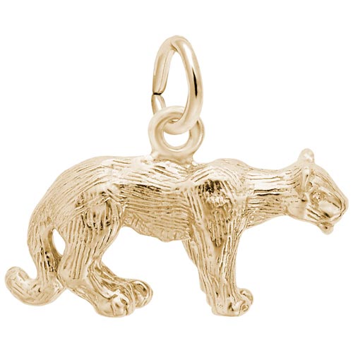 14K Gold Cougar Charm by Rembrandt Charms