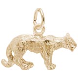Gold Plate Cougar Charm by Rembrandt Charms