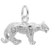 14K White Gold Cougar Charm by Rembrandt Charms