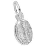 14K White Gold Coffee Bean Charm by Rembrandt Charms