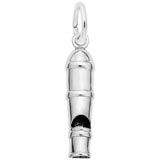 14K White Gold Whistle Charm by Rembrandt Charms