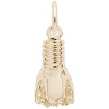 Gold Plate Oil Drill Bit Charm by Rembrandt Charms