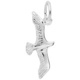14k White Gold Seagull Charm by Rembrandt Charms