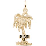 10K Gold Miami Palm Tree Charm by Rembrandt Charms