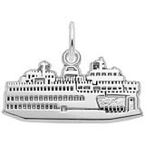 14K White Gold Washington State Ferry Charm by Rembrandt Charms