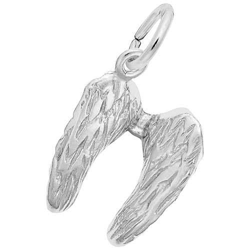 Sterling Silver Angel Wings Charm by Rembrandt Charms