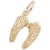 Gold Plated Angel Wings Charm by Rembrandt Charms