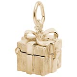 14K Gold Gift Box Charm by Rembrandt Charms
