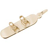 10K Gold Snowboard Charm by Rembrandt Charms