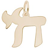 14K Gold Chai Charm by Rembrandt Charms