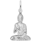 14K White Gold Protection Buddha Charm by Rembrandt Charms