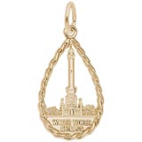 14K Gold Chicago Water Tower Charm by Rembrandt Charms