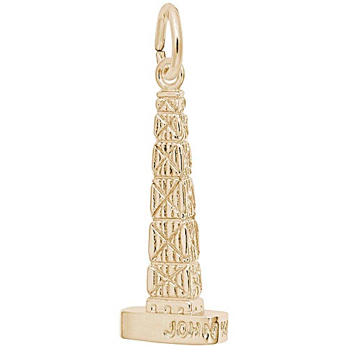 14K Gold John Hancock Center Charm by Rembrandt Charms