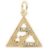 14k Gold Bermuda Triangle Charm by Rembrandt Charms
