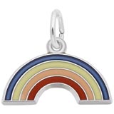 14K White Gold Rainbow Charm by Rembrandt Charms