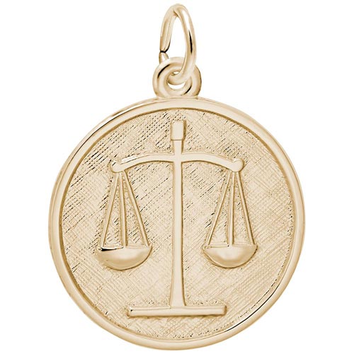14k Gold Scales of Justice Charm by Rembrandt Charms 14k Gold Scales of Justice Charm by Rembrandt Charms