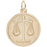 10k Gold Scales of Justice Charm by Rembrandt Charms