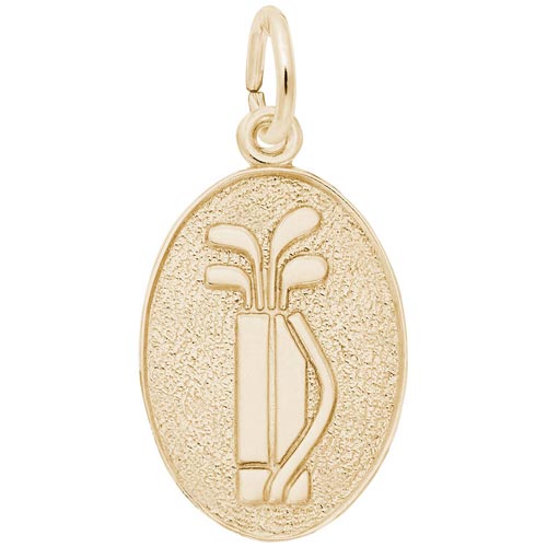 14K Gold Golf Clubs Charm by Rembrandt Charms 14K Gold Golf Clubs Charm by Rembrandt Charms