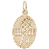 10K Gold Tennis Charm by Rembrandt Charms