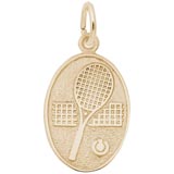 Gold Plated Tennis Charm by Rembrandt Charms