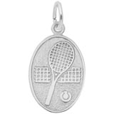 Sterling Silver Tennis Charm by Rembrandt Charms